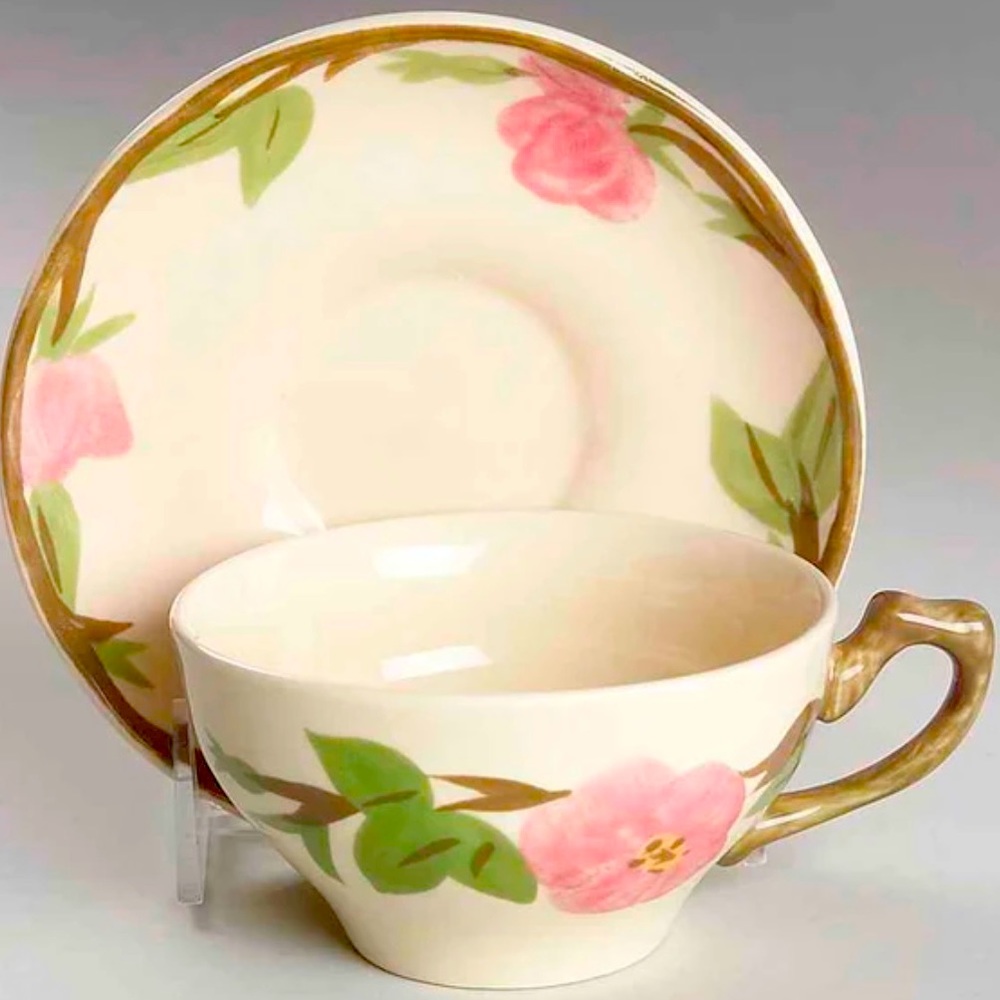 Franciscan Desert Rose tea cups and saucers